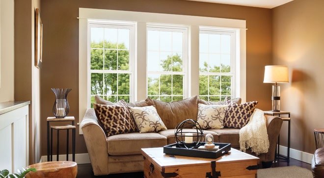 Clearview Home Remodeling newly installed window in brick exterior 