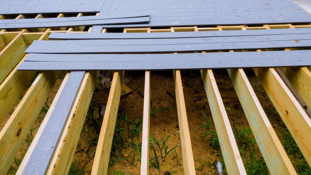 Vinyl Decks 4 Repair and replacement of wooden deck or patio with modern composite plastic material